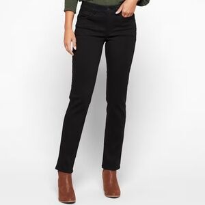 DEMOCRACY Natalie Ab Solution Straight Leg Jean | Black | NWT | Size 12